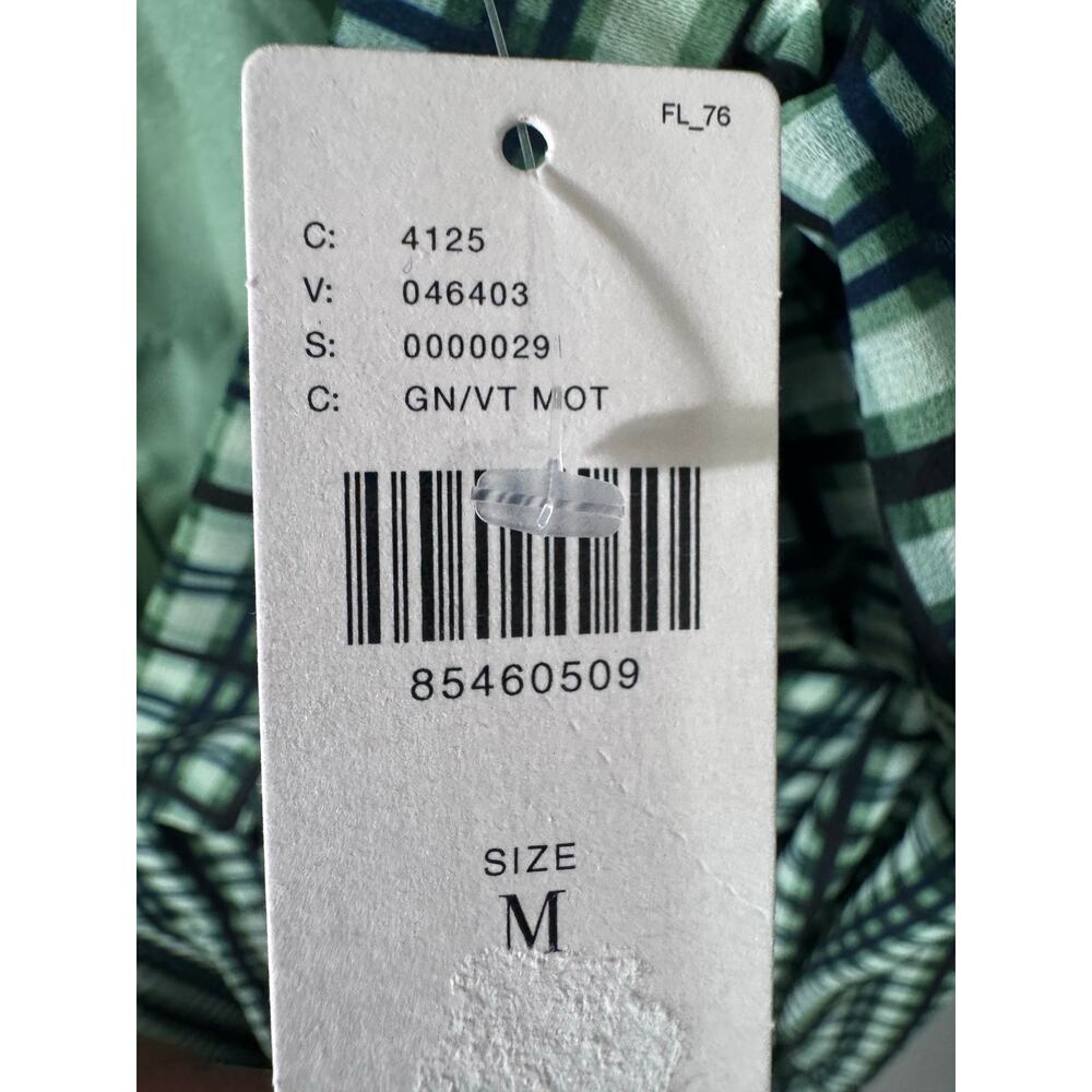 Anthropologie butch plaid green jumper dress pockets lined chic versatile M - Picture 4 of 10